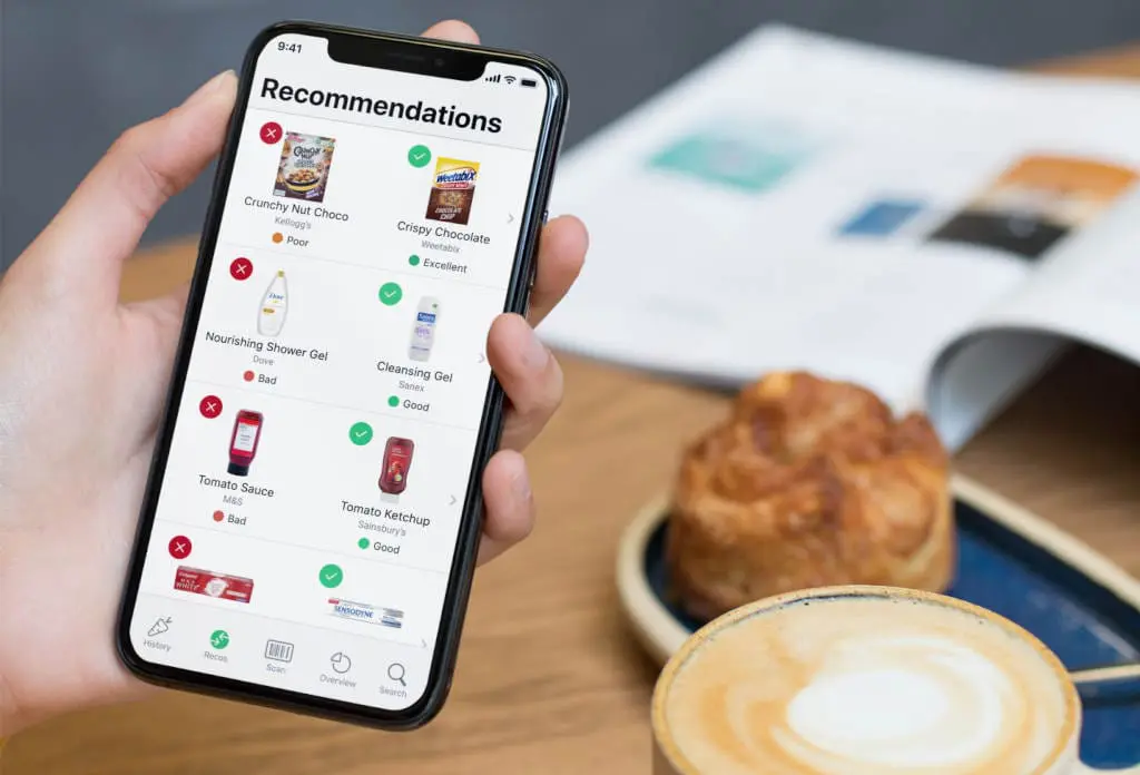 Sobald der Yuka-Algorithmus ein Produkt negativ bewertet, empfiehlt die App auf Wunsch passende, als gesünder eingestufte Alternativen. (Foto: Yuka)