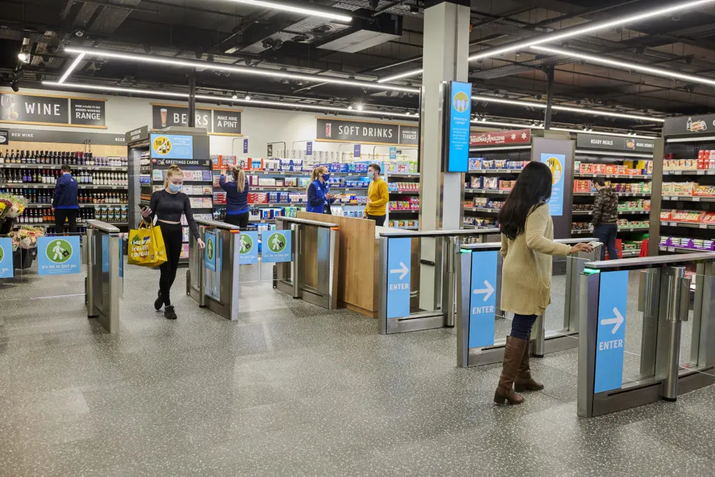 A QR code generated via the Aldi Shop&Go app allows shoppers to access the store. (Photo: Aldi)