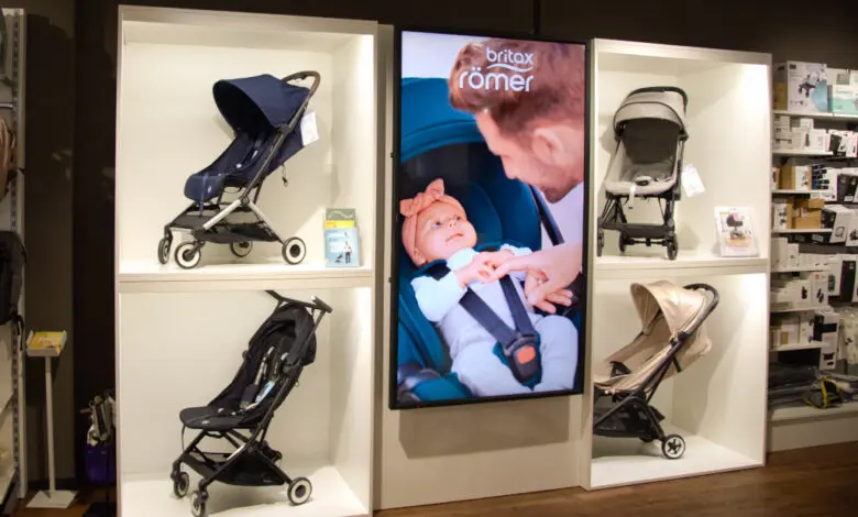 Baby-Walz testet digitale Touchpoints in einer Frankfurter Filiale mit Bütema. (Foto: Bütema)