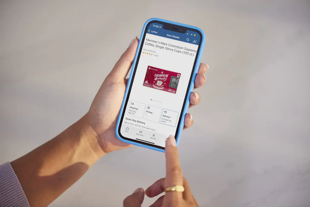 Customers of Walmart's cash & carry banner operation Sam's Club receive personalised offers in real time via the company's own app when scanning products in the store. (Photo: Walmart / Sam's Club)