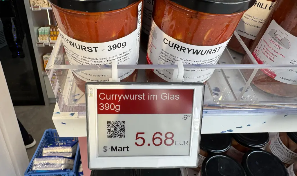 Der S-Mart Store der SAP ist mit ESLs der VusionGroup ausgestattet, die in Echtzeit Preis- und Produktinformationen anzeigen.