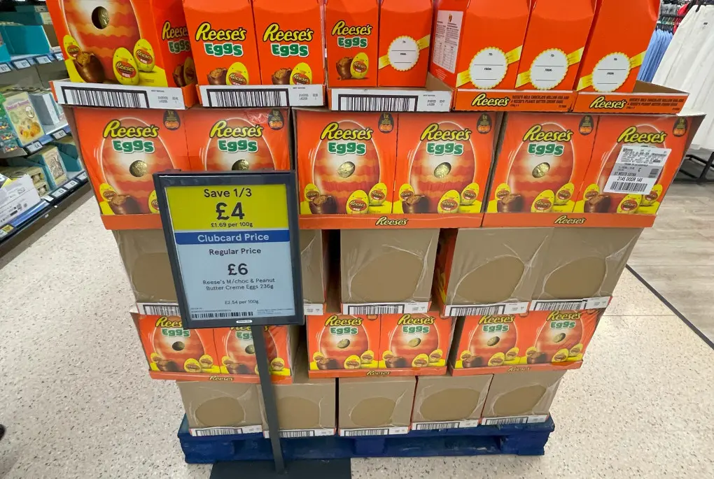 Auch im Tesco Extra in St Neots läuft der ESL-Pilot des Handelsunternehmens – mit elektronischen Labeln des Anbieters Hanshow.