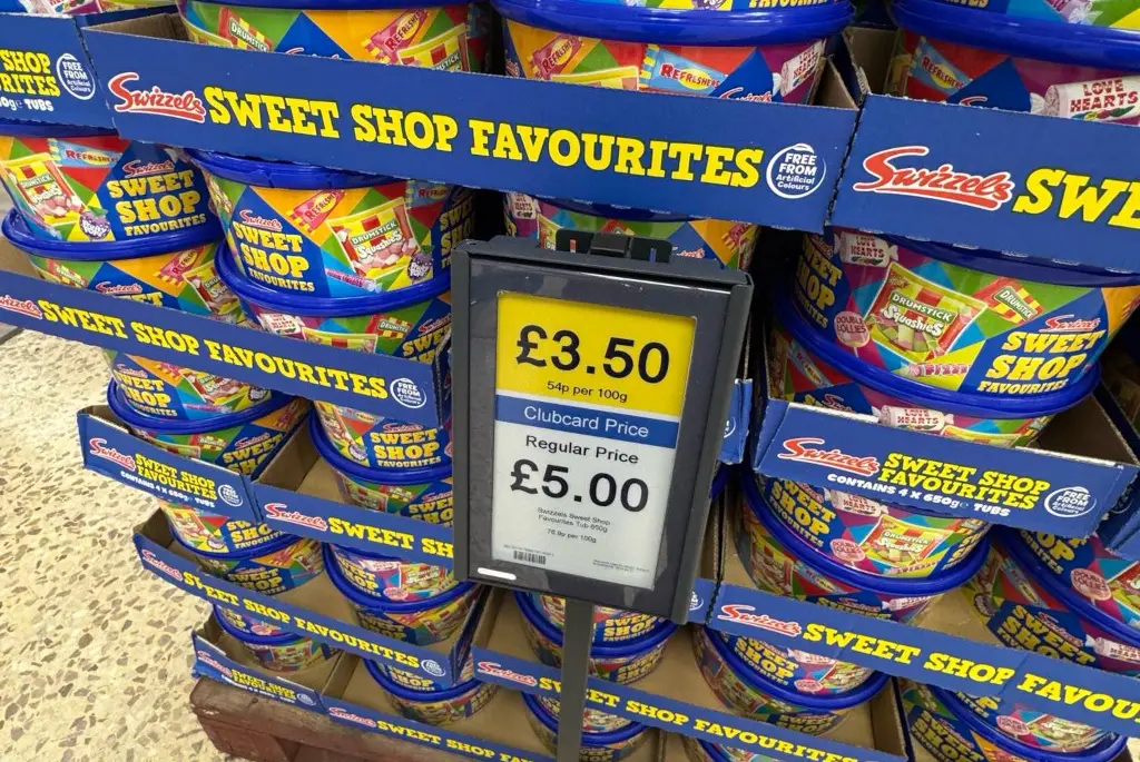 Tesco testet digitale Preissteuerung mit der VusionGroup auch bei Zweitplatzierungen.