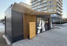 The compact scanless store is located near Bikás park in Budapest (Photo: Kende Retail)