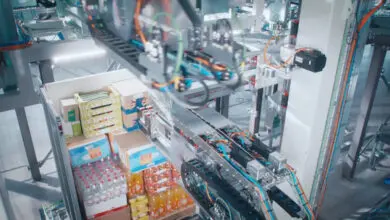 TGW Logistic’s high-speed palletisers can pack more than 700 units per hour – according to the Austrian warehouse automation specialists. (Photo: TGW Logistics).