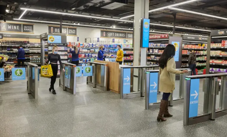 Aldi Süd hat die Scanless-Technologie von Aifi aus ihrem Testmarkt in London Greenwich rausgeschmissen. (Foto: Aldi UK)