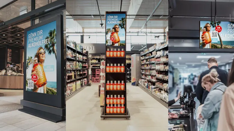 Retail Media Alliance's in-store retail media network connects all relevant in-store contact points – from the entrance to the sales floor to the checkout. (Photo: Retail Media Alliance)