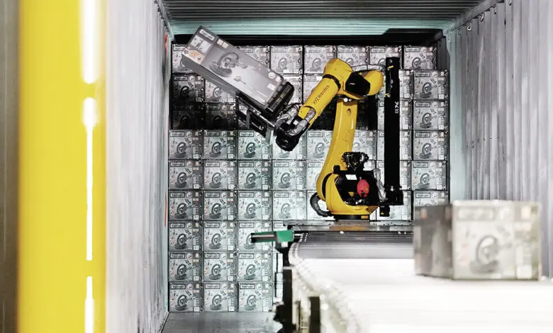 Bauhaus hat das Entladen von Containern sowie das Sortieren und Palettieren mit Lösungen von XYZ Robotics durchgängig automatisiert. (Foto: XYZ Robotics)
