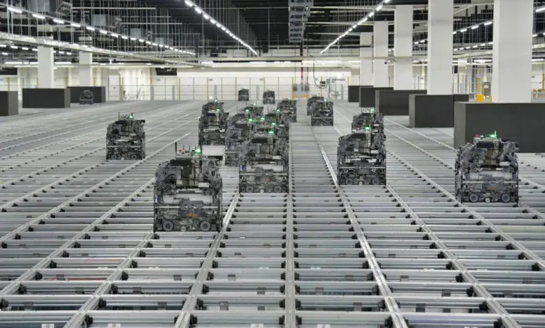 Das koreanische Einzelhandels-Unternehmen Lotte hat sein neues Fulfillment-Center, das auf der Technologie von Ocado basiert, in Betrieb genommen. (Foto: Ocado)