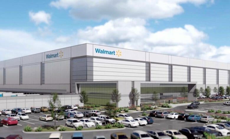 Walmart Canada’s future distribution centre in Vaughan (Ontario) will be automated by Vanderlande. (CAD image: Walmart)