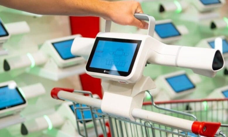 Shopic's technology enables automatic recognition of products placed into the shopping trolley. (Photo: Shopic)