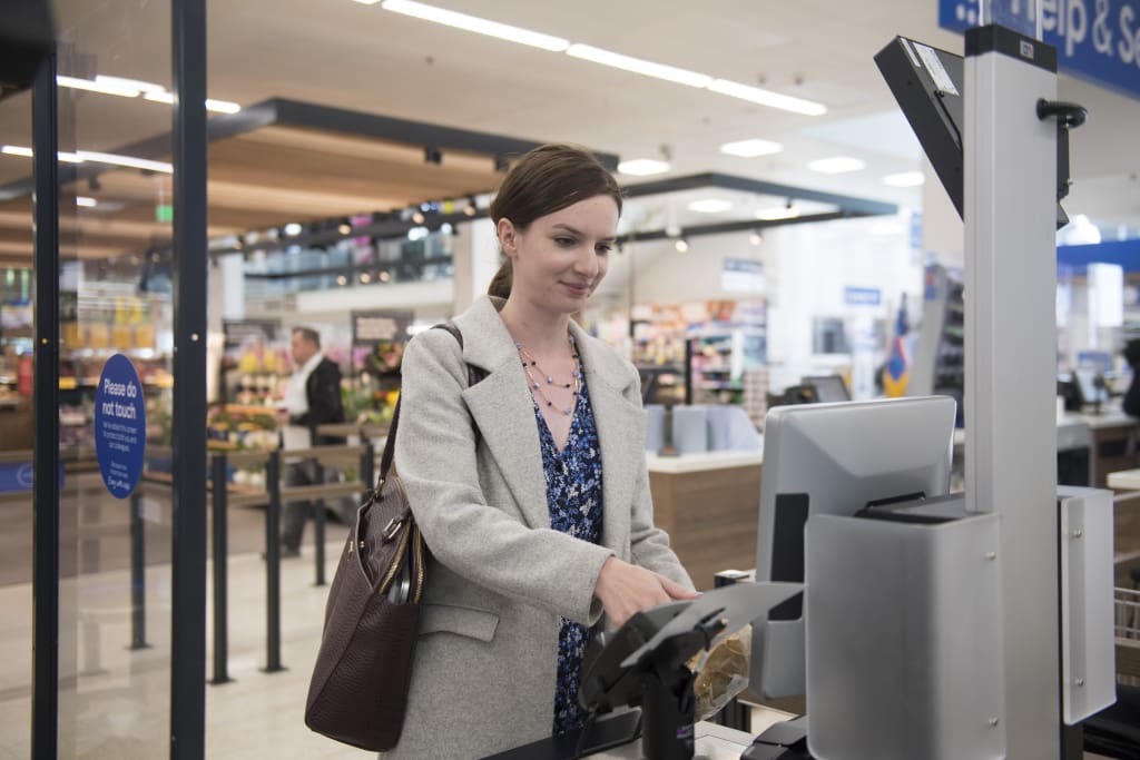 Der neue Store mit Trigo-Technologie in der Londoner Chiswell Street wird auch Self-Checkout-Systeme bereitstellen. (Foto: Tesco/Parsons Media)