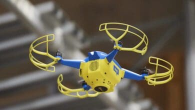 Fully autonomous drones from Swiss manufacturer Verity take the stock of Ikea stores and central warehouses outside their opening hours. (Photo: Ikea)