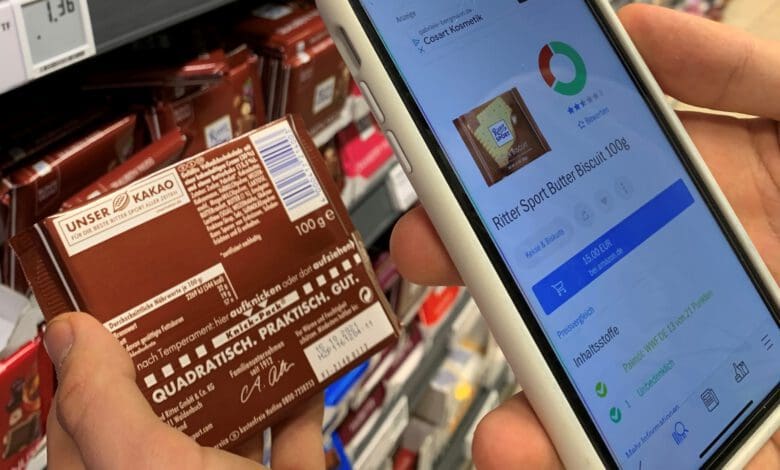 Valid product content is becoming increasingly important, also for digital communication with consumers, as here in a Rewe supermarket. (Photo: Retail Optimiser)