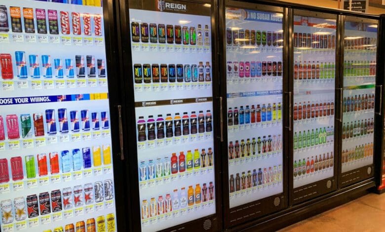 Kroger's digital refrigeration units display content from 'Kroger Precision Marketing', which is based on the in-house market research platform 84.51°. (Photo: 84.51°)