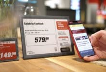 Poco is planning to start marketing advertising content in its stores with innovative displays from VusionGroup (formerly SES Imagotag). (Photo: VusionGroup)