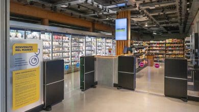 In Esselunga Lab's Grab & Go store, vision recognition technology from Trigo records the products that have been removed or put back. (Photo: Esselunga)