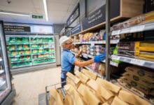 Staff of British Co-op optimise in-store tasks for online fulfilment with Walmart's white label solution. (Photo: Co-op UK)