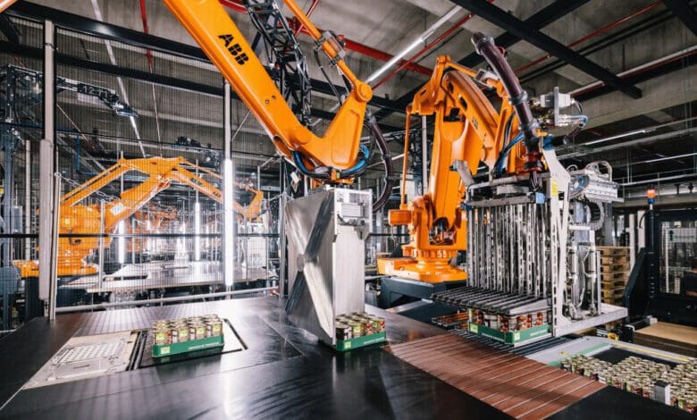 Kauflands neues Verteilzentrum in Geisenfeld arbeitet mit Robotik von Vanderlande. (Foto: Kaufland)