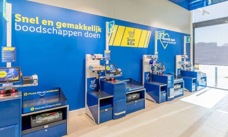 Now, Lidl's Scan&Go is really coming. But only to stores that already have self-checkouts. Because that's where users will pay. (Photo: Lidl Nederland)