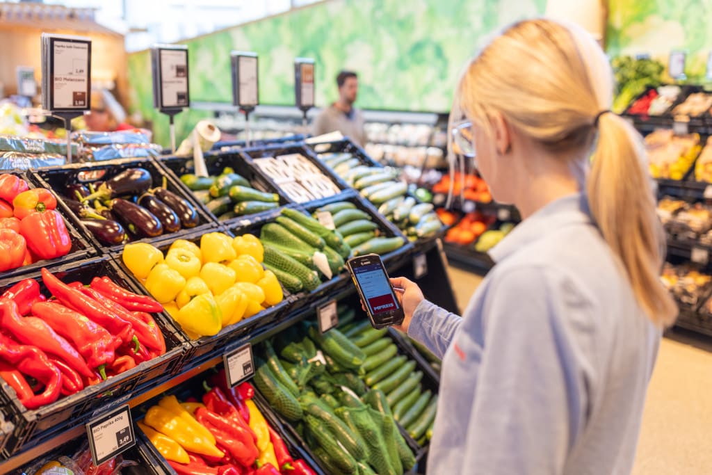 With the AI-based task management solution from Zebra, Austrian retailer M-Preis was able to make work on the sales floor considerably more efficient. (Photo: MPreis / Patrick Neef)