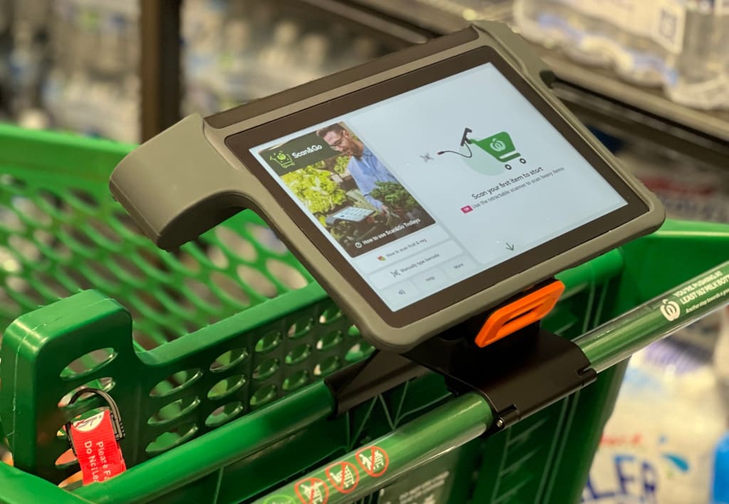 Woolworths is the first retailer in the Australian market to test the smart cart technology supplied by Hanshow. (Photo: Hanshow)