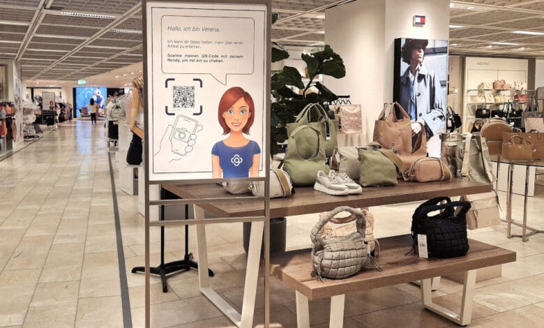 Galeria is testing Bütema's AI assistant Verena in the Bonn department store, which customers can use to contact sales staff or access relevant product information. (Photo: Bütema)