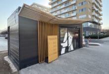 The compact scanless store is located near Bikás park in Budapest (Photo: Kende Retail)