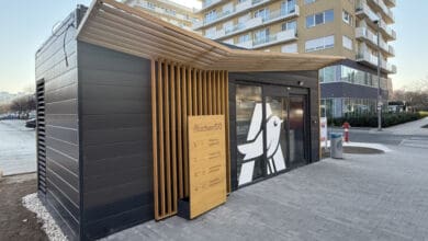 The compact scanless store is located near Bikás park in Budapest (Photo: Kende Retail)