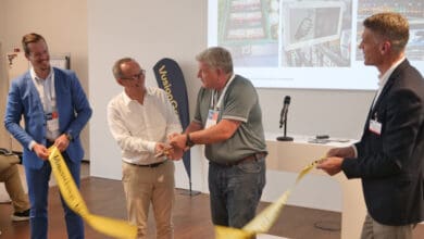 Die CEOs der GS1 Germany, Thomas Fell, und der VusionGroup, Thierry Gadou, eröffneten vergangene Woche feierlich den Connected Store in Köln. (Foto: Stefan Schütz / GS1 Germany)