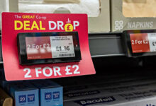 The electronic labels were first tested in October 2025 at The Bridge Food Store in Newark. (Photo: Lincolnshire Co-op)