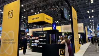 Auf der NRF vergangene Woche hat die VusionGroup sich und ihren neuen technologischen Ansatz erstmals unter neuem Namen präsentiert. (Foto: Vusion)