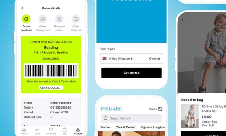 Primark shows availabilities in mobile app in the UK - Retail Optimiser