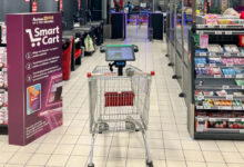 Auchan Romania hat ein SB-Warenhaus in Bukarest mit der Snapcart-Lösung von Hanshow und Shopreme ausgestattet. (Foto: Auchan Romania)
