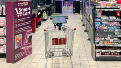 Auchan Romania hat ein SB-Warenhaus in Bukarest mit der Snapcart-Lösung von Hanshow und Shopreme ausgestattet. (Foto: Auchan Romania)