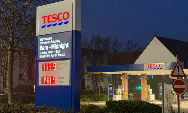 Tesco wird alle Tankstellen mit Zahlungs- und Zapfsäulen-Technologie von Vontier-Töchter Gilbarco Veeder-Root und Invesco ausstatten. (Foto: Andrew Lockie via Alamy)