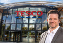 Chris Blatchford will als neuer CTO die IT-Transformation von Tesco weiter vorantreiben. (Foto: Bloomsbury / Tesco / KI-Montage)