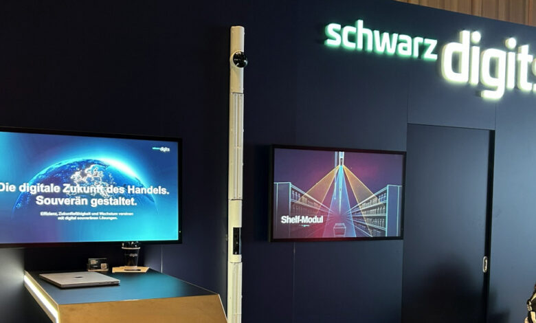 Schwarz Digits showcased Pyramid’s Camera Rail at Retail NXT in Bad Vilbel and is testing the hardware infrastructure at a Lidl store in England. (Photo: Schwarz Digits)